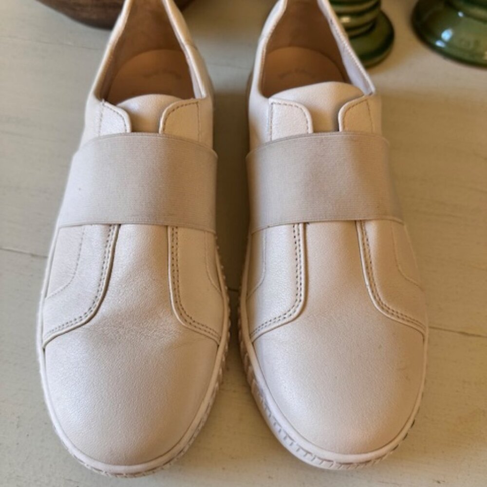 Gabor platform Leather Sneaker in Panna